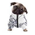 Japanese Kanagawa Wave Print Dog Zip Up Jacket