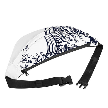 Japanese Kanagawa Wave Print Fanny Pack