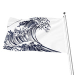 Japanese Kanagawa Wave Print Flag