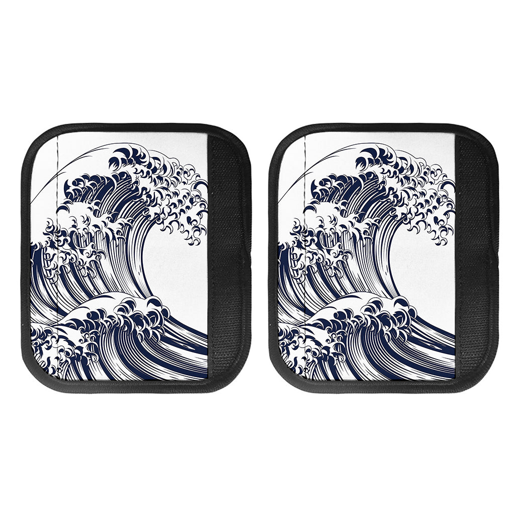 Japanese Kanagawa Wave Print Handle Covers