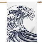 Japanese Kanagawa Wave Print House Flag