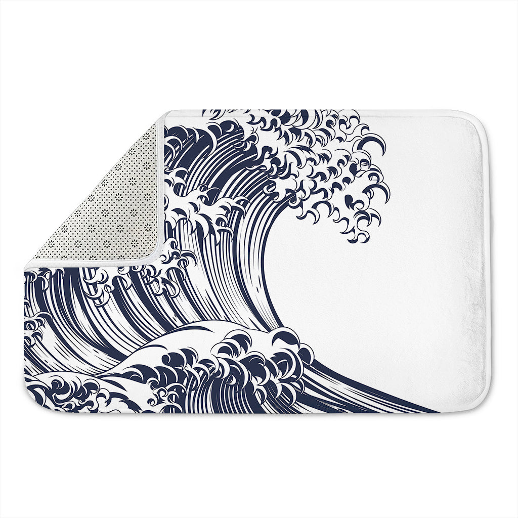 Japanese Kanagawa Wave Print Indoor Door Mat