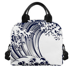 Japanese Kanagawa Wave Print Insulated Lunch Bag