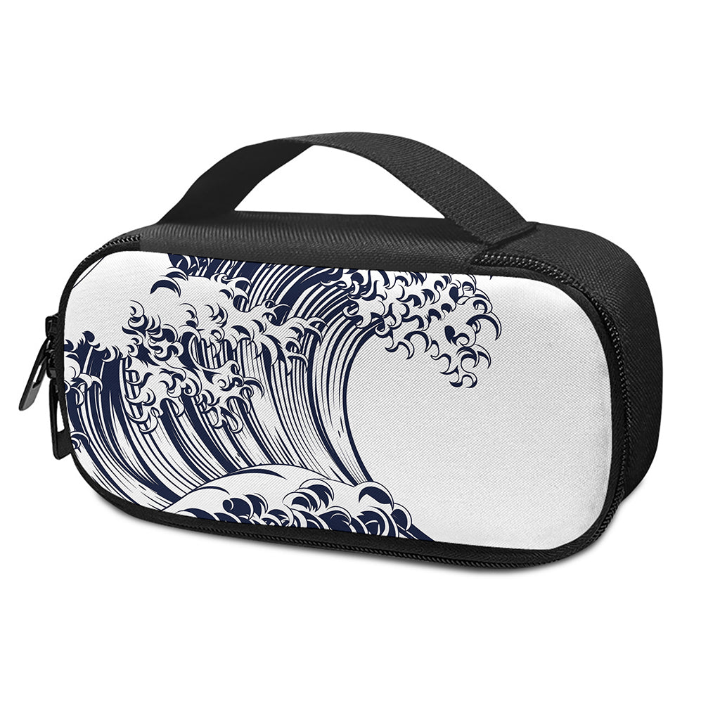 Japanese Kanagawa Wave Print Insulin Cooler Travel Case