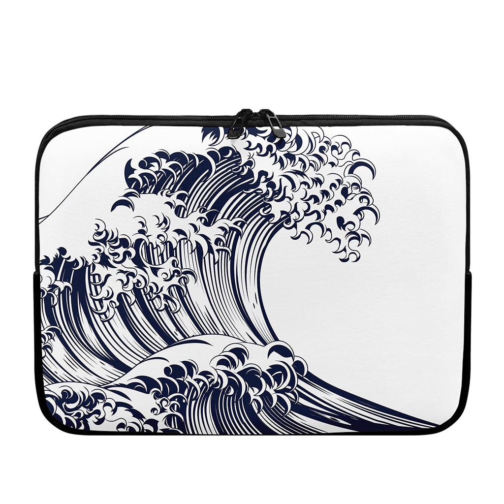 Japanese Kanagawa Wave Print Laptop Sleeve