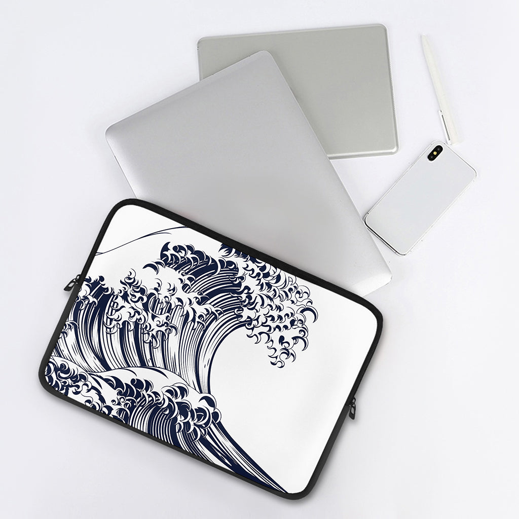 Japanese Kanagawa Wave Print Laptop Sleeve
