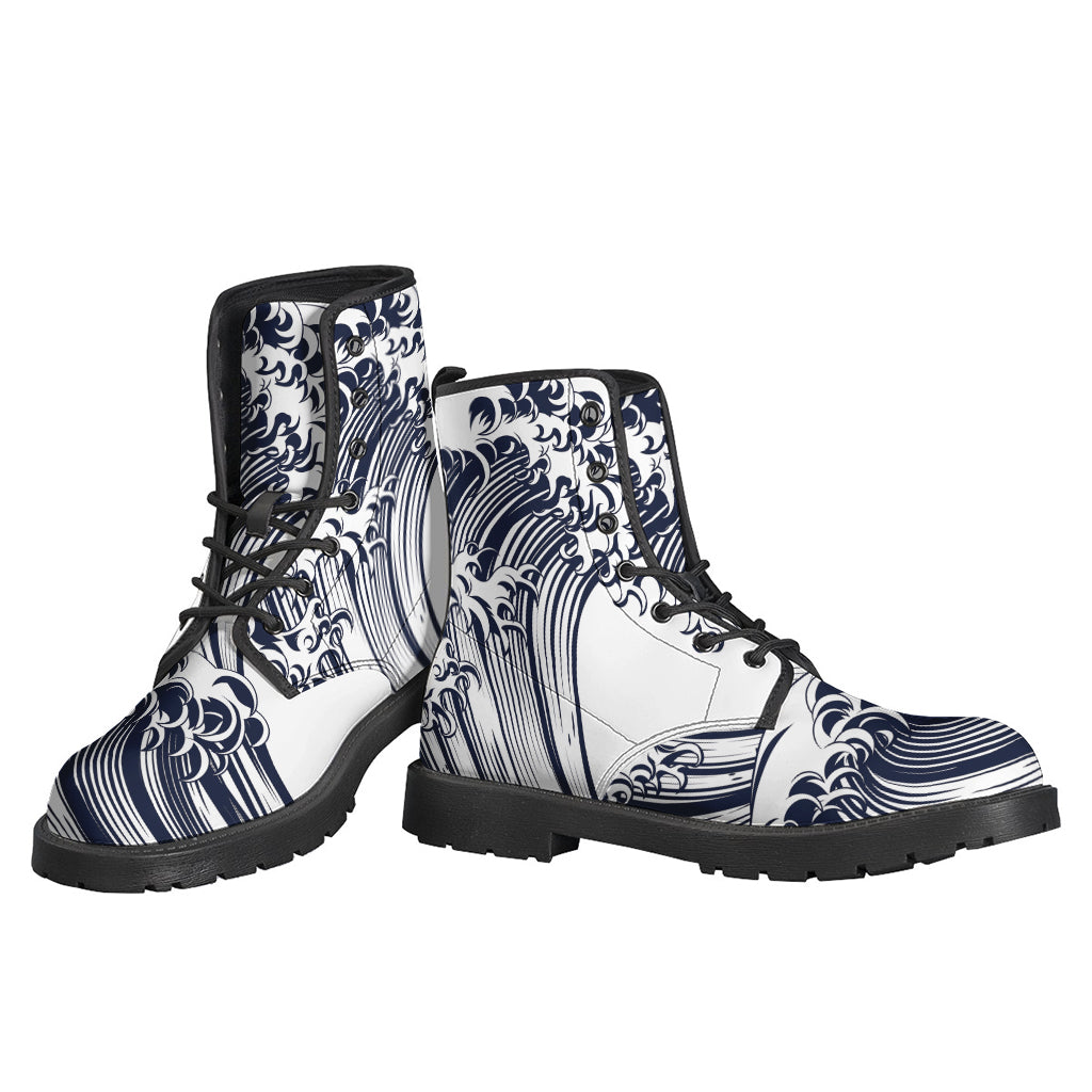 Japanese Kanagawa Wave Print Backpack