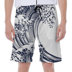 Japanese Kanagawa Wave Print Men's Beach Shorts