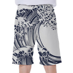 Japanese Kanagawa Wave Print Men's Beach Shorts