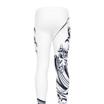 Japanese Kanagawa Wave Print Men's leggings