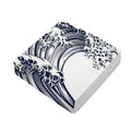Japanese Kanagawa Wave Print Outdoor Seat Cushion Cover