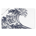 Japanese Kanagawa Wave Print Polyester Doormat