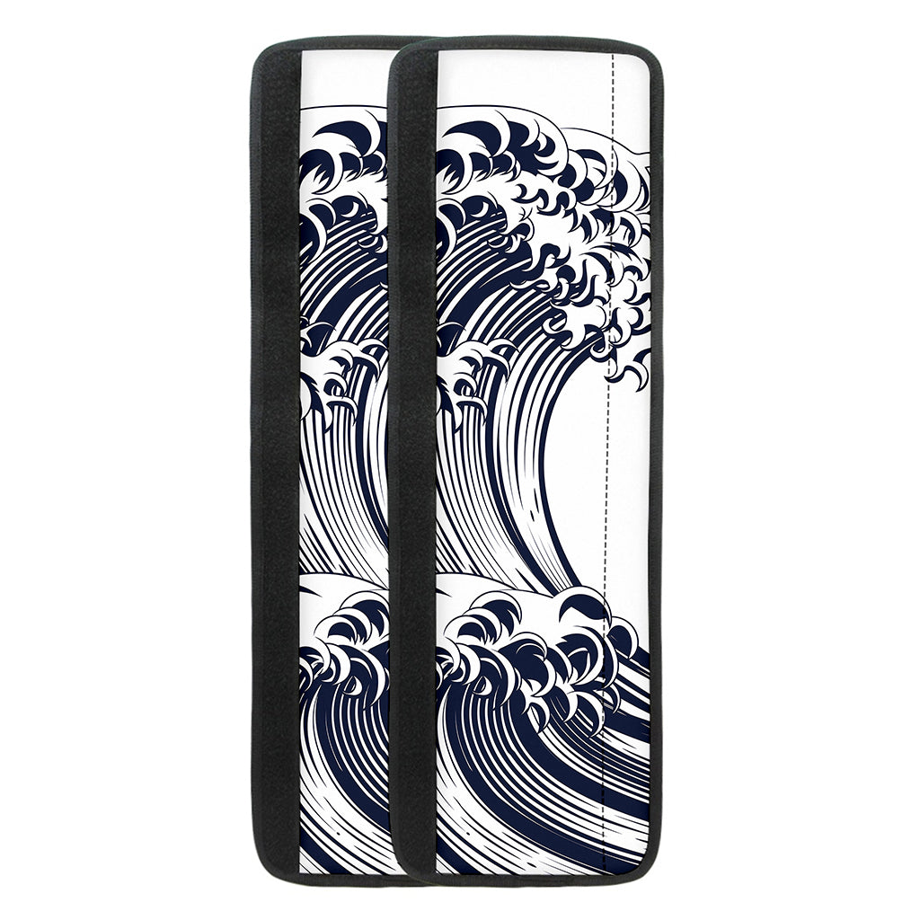 Japanese Kanagawa Wave Print Refrigerator Handle Covers