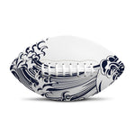 Japanese Kanagawa Wave Print Rugby Ball