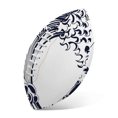 Japanese Kanagawa Wave Print Rugby Ball