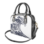 Japanese Kanagawa Wave Print Shoulder Handbag