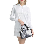 Japanese Kanagawa Wave Print Shoulder Handbag