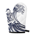 Japanese Kanagawa Wave Print Single Oven Mitt