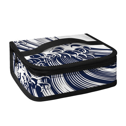 Japanese Kanagawa Wave Print Small Lunch Bag