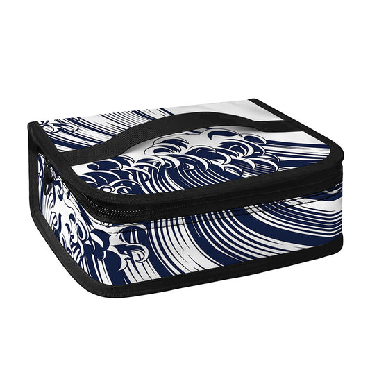 Japanese Kanagawa Wave Print Small Lunch Bag