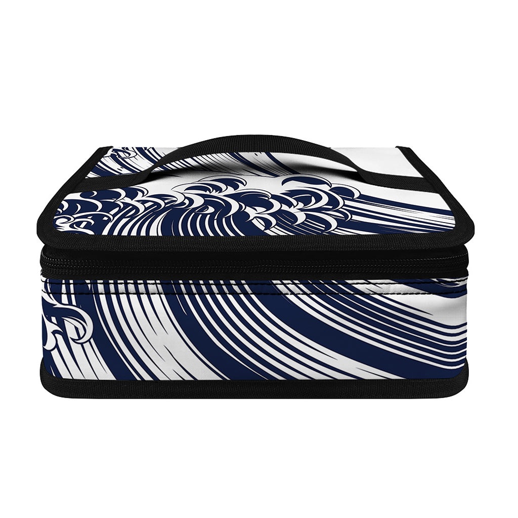 Japanese Kanagawa Wave Print Small Lunch Bag