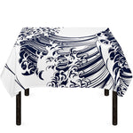 Japanese Kanagawa Wave Print Tablecloth