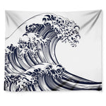 Japanese Kanagawa Wave Print Tapestry
