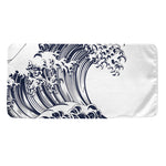 Japanese Kanagawa Wave Print Towel