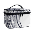 Japanese Kanagawa Wave Print Travel Makeup Bag