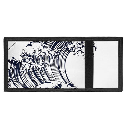 Japanese Kanagawa Wave Print Trifold Wallet