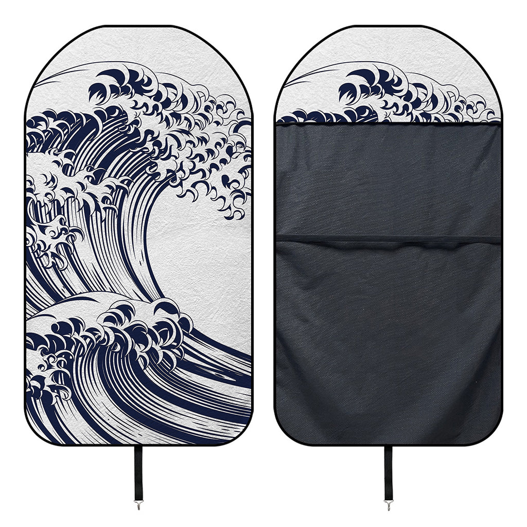 Japanese Kanagawa Wave Print Waterproof Car Seat Cover
