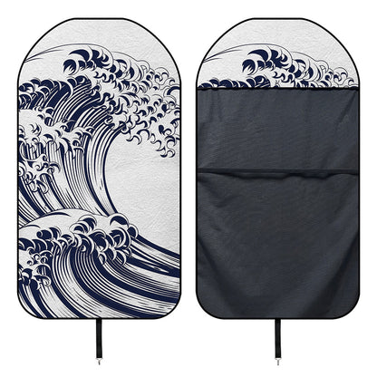 Japanese Kanagawa Wave Print Waterproof Car Seat Cover