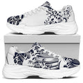 Japanese Kanagawa Wave Print White Chunky Shoes