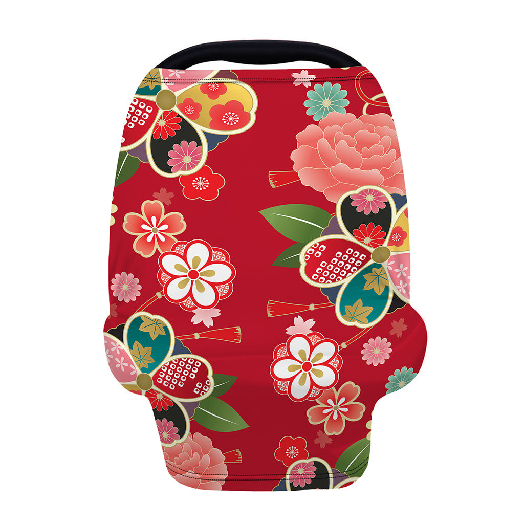 Japanese Kimono Pattern Print Baby Seat Cover