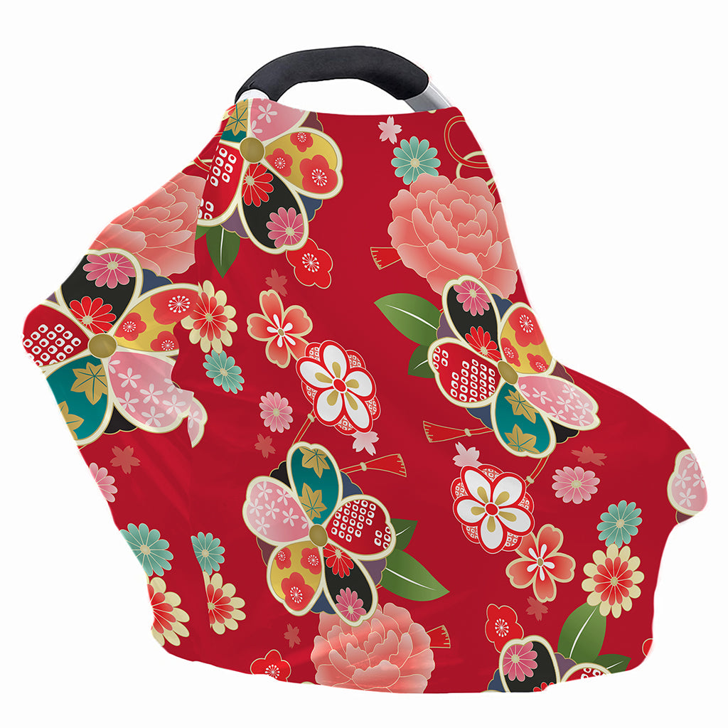 Japanese Kimono Pattern Print Baby Seat Cover