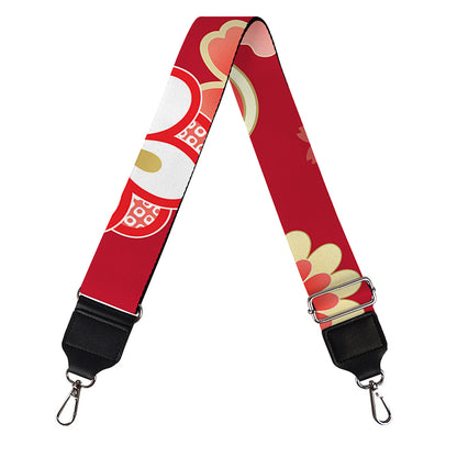 Japanese Kimono Pattern Print Bag Strap