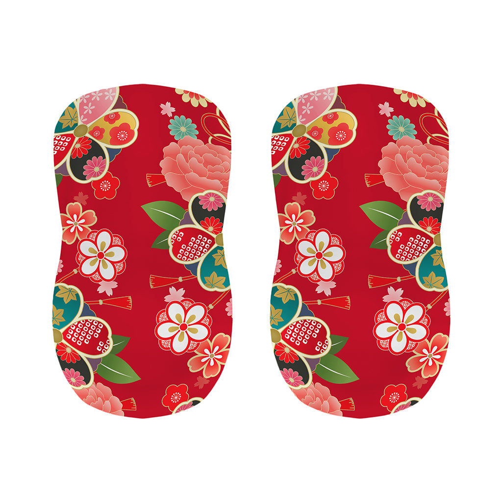 Japanese Kimono Pattern Print Bar Stool Covers