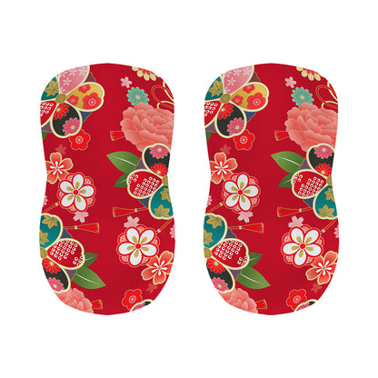 Japanese Kimono Pattern Print Bar Stool Covers