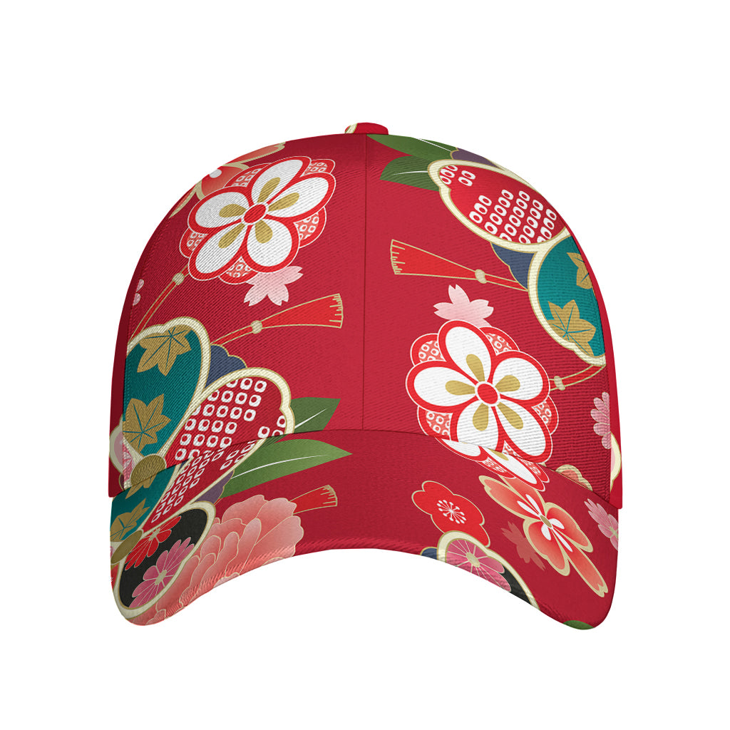 Japanese Kimono Pattern Print Baseball Cap