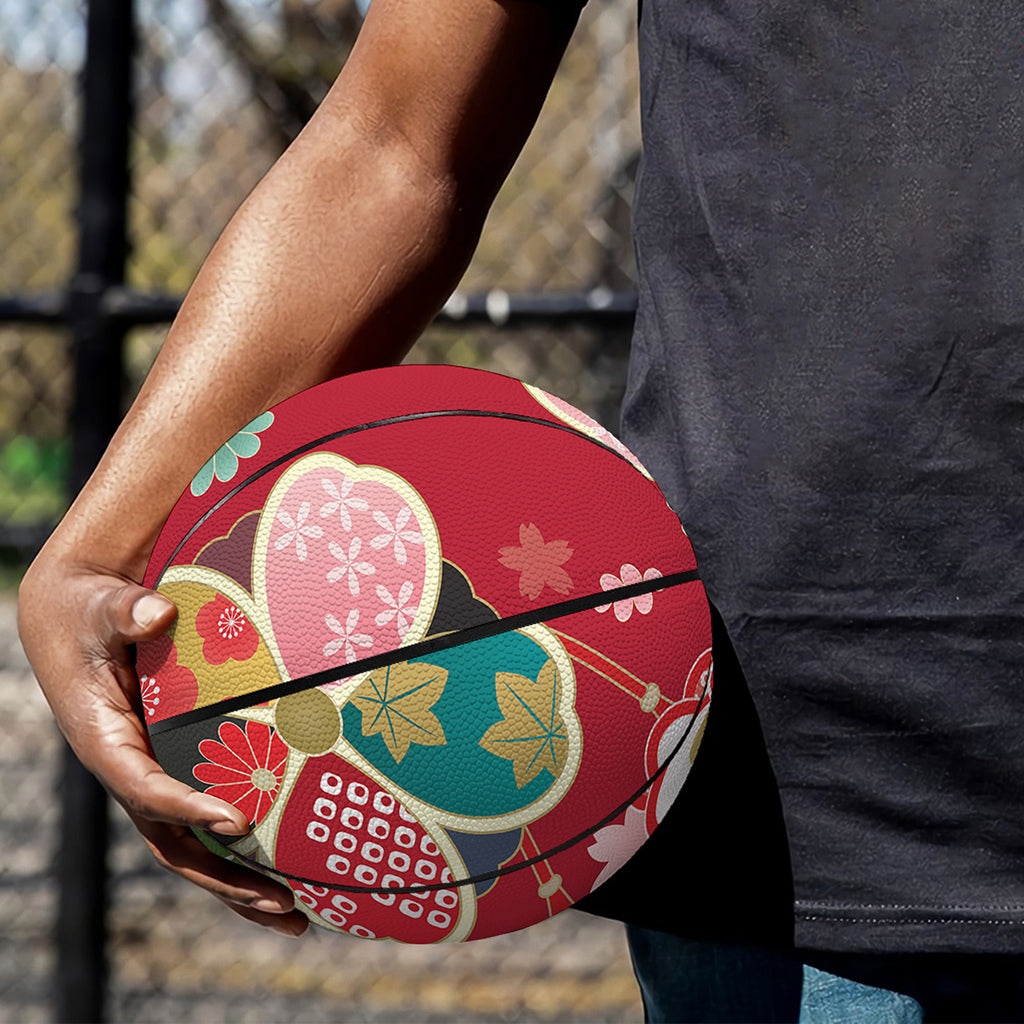 Japanese Kimono Pattern Print Basketball