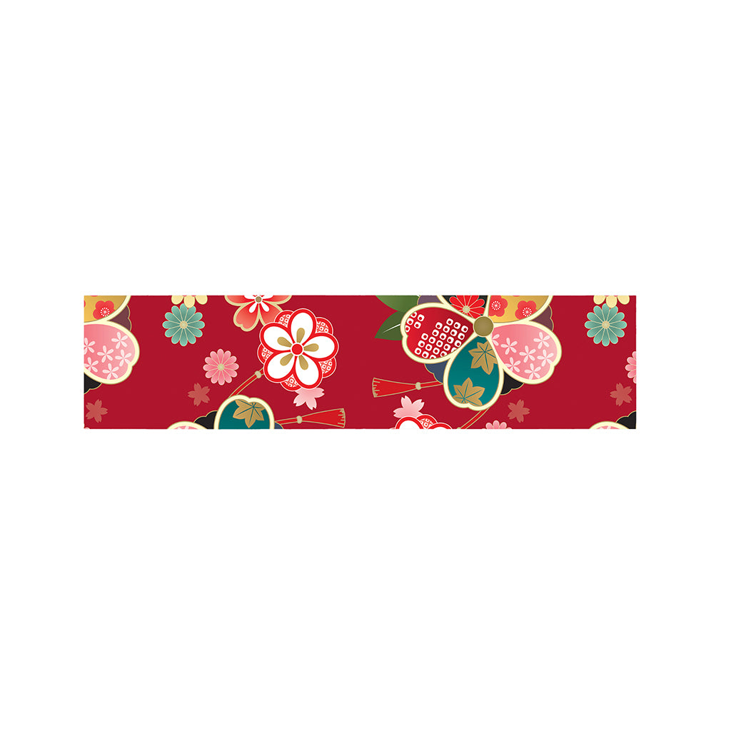 Japanese Kimono Pattern Print Bed Runner