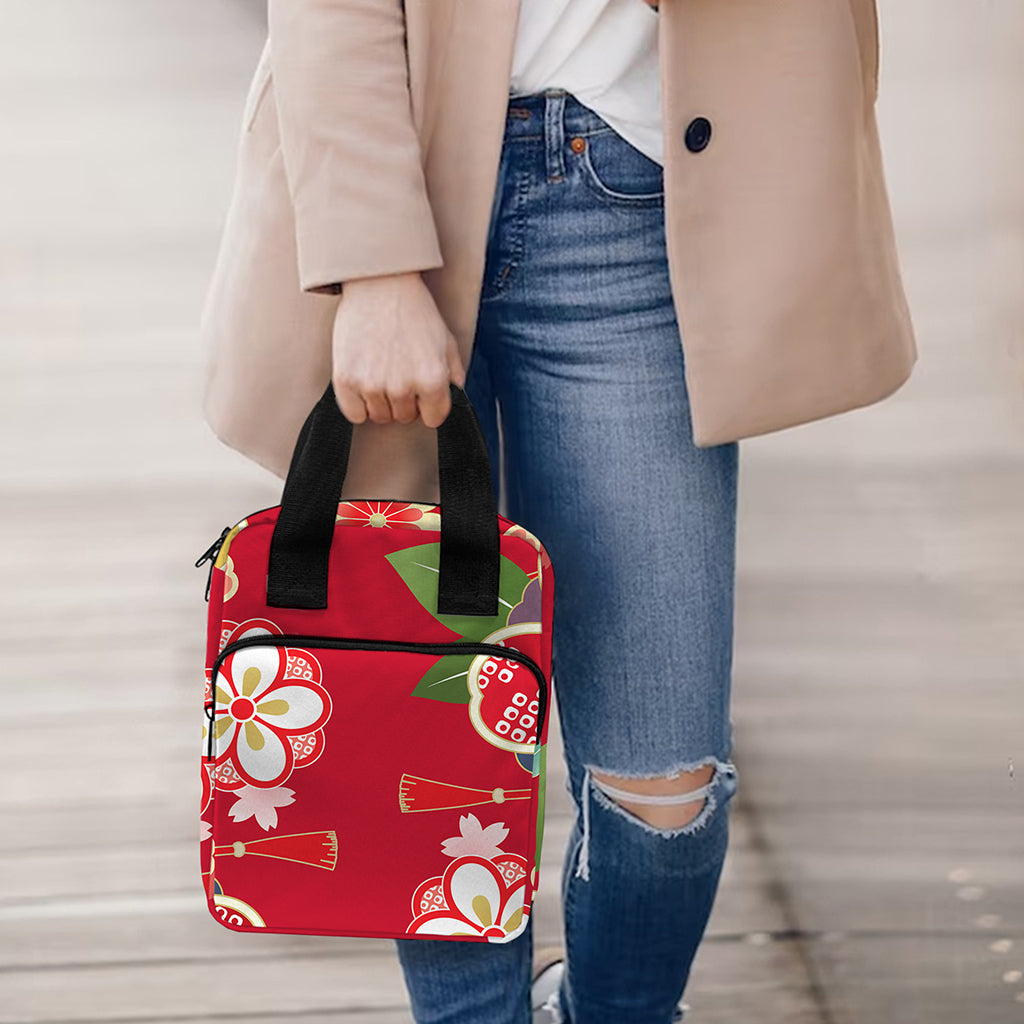 Japanese Kimono Pattern Print Bible Tote Bag
