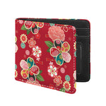 Japanese Kimono Pattern Print Bifold Wallet
