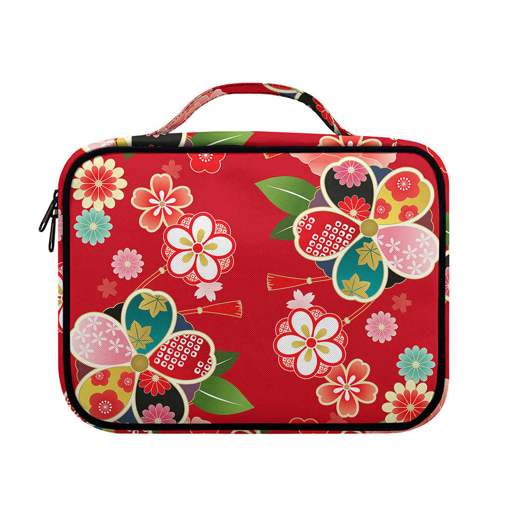 Japanese Kimono Pattern Print Briefcase Bible Bag