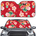 Japanese Kimono Pattern Print Car Windshield Sun Shade