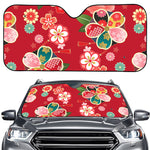 Japanese Kimono Pattern Print Car Windshield Sun Shade