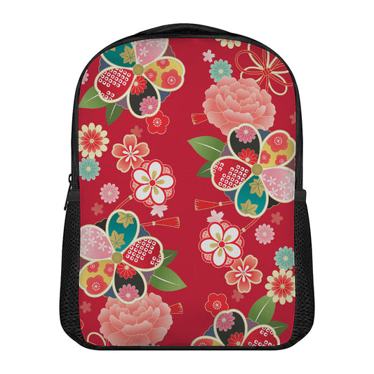 Japanese Kimono Pattern Print Casual Backpack