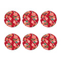 Japanese Kimono Pattern Print Coaster Set