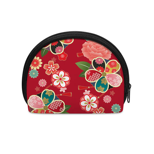 Japanese Kimono Pattern Print Coin Purse
