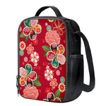 Japanese Kimono Pattern Print Crossbody Lunch Bag